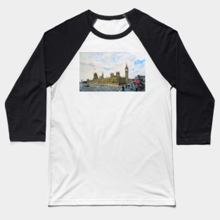 Palace of Westminster and Westminster Bridge. Baseball T-Shirt